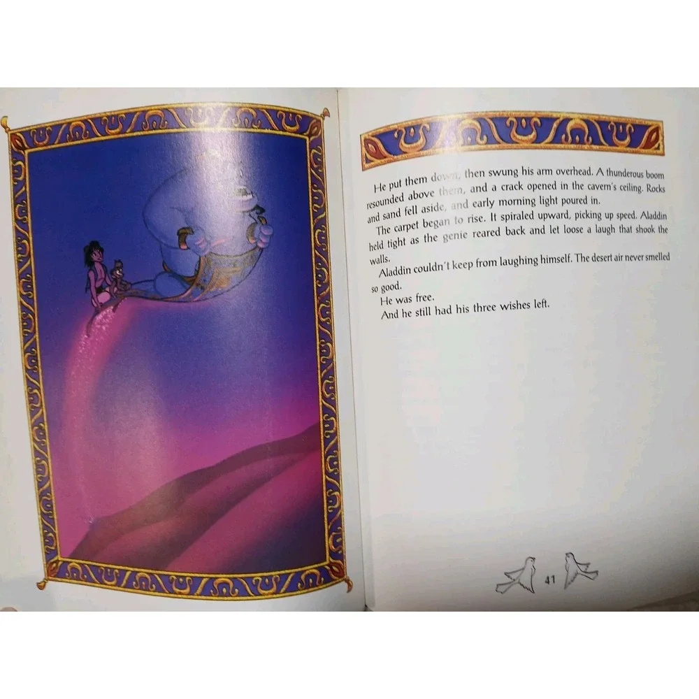 Disney's Aladdin~Adapted from the‎ film by A.L. Singer~Hardcover~1992